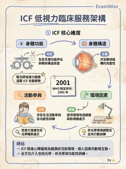 驗光師 - 低視力復健與心理適應 - AI 圖文解析預覽