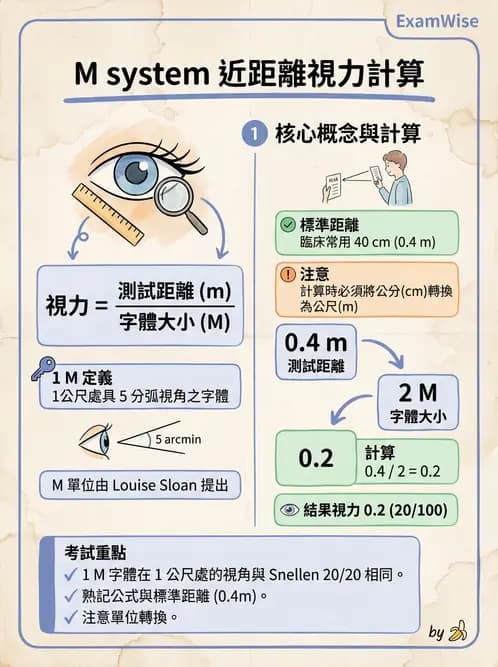 驗光師 - 視力表與視力量測 - AI 圖文解析預覽