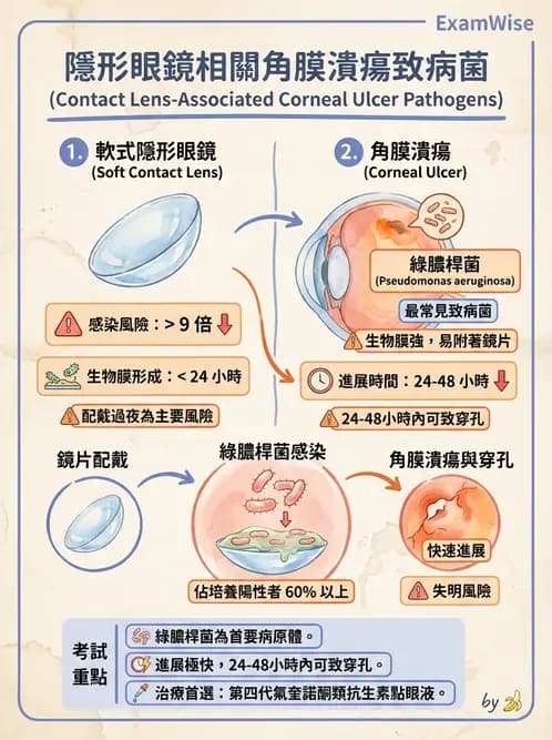 驗光師 - 感染性角結膜炎 - AI 圖文解析預覽