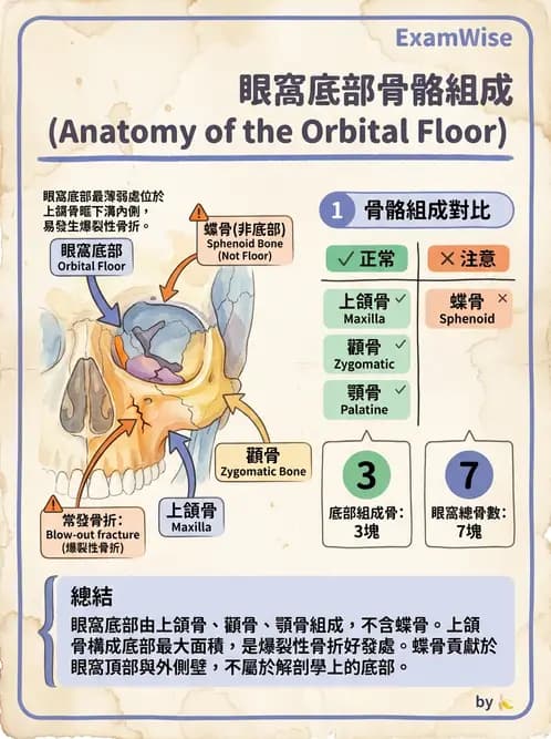 驗光生 - 眼窩骨解剖、眼瞼與結膜 - AI 圖文解析預覽