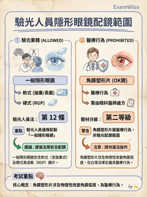 驗光生 - 驗光人員業務範圍與未成年人驗光規定 - AI 圖文解析預覽