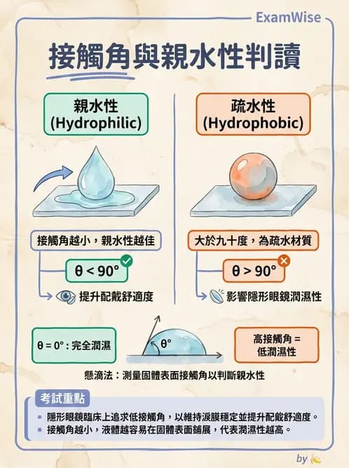驗光生 - 鏡片材質特性與透氧性 - AI 圖文解析預覽