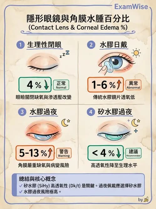 驗光生 - 角膜缺氧與結構性變化 - AI 圖文解析預覽
