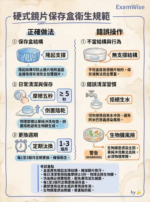 驗光生 - 隱形眼鏡護理操作與患者衛教 - AI 圖文解析預覽