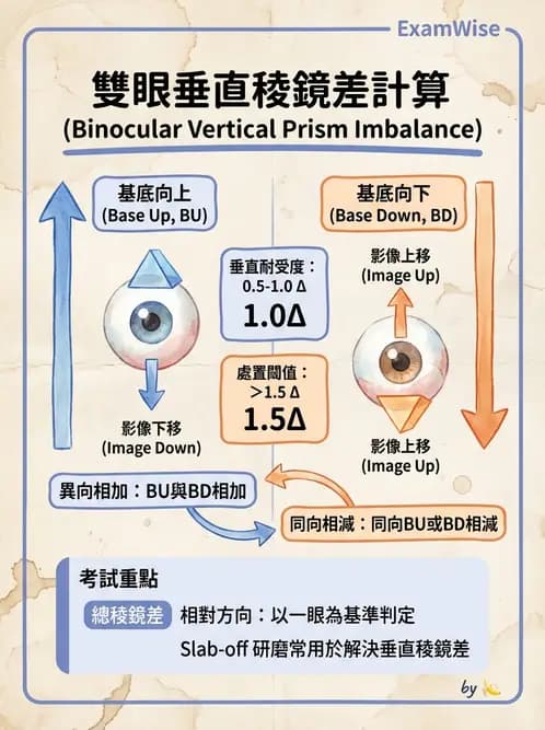 驗光生 - 稜鏡基本原理與光學 - AI 圖文解析預覽