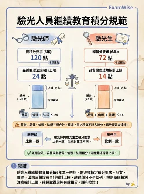 驗光生 - 驗光人員資格、倫理與繼續教育 - AI 圖文解析預覽