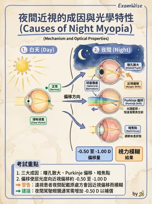 驗光生 - 近視與遠視的分類、成因及眼球光學基礎 - AI 圖文解析預覽