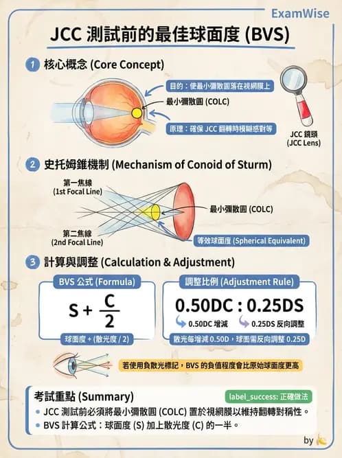驗光生 - 球面度數確認與紅綠測試 - AI 圖文解析預覽