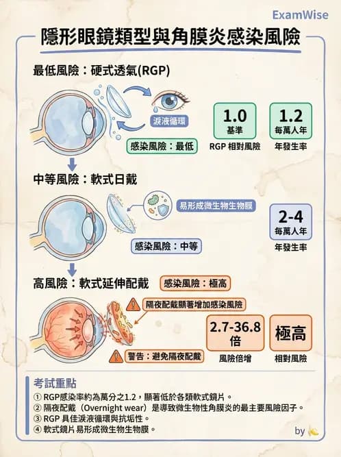 驗光生 - 硬式鏡片材料、製造方法與透氧性 - AI 圖文解析預覽