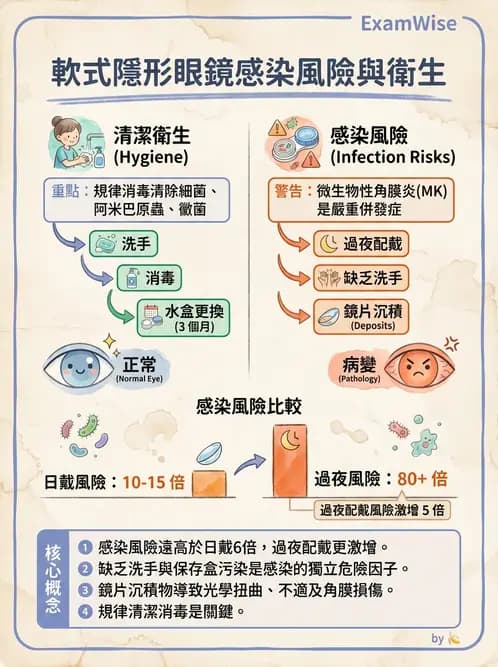 驗光生 - 隱形眼鏡護理操作與患者衛教 - AI 圖文解析預覽