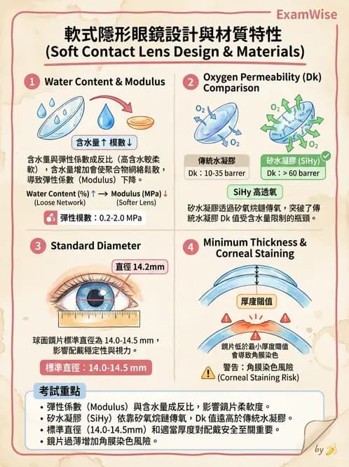 驗光生 - 鏡片設計、結構與臨床選用 - AI 圖文解析預覽