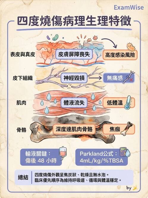 護理師 - 燒傷護理 - AI 圖文解析預覽