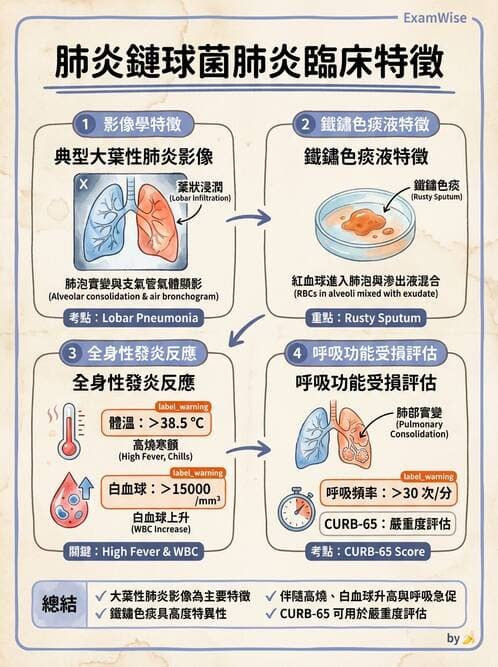 護理師 - 肺炎與呼吸道感染 - AI 圖文解析預覽