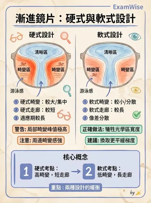 驗光生 - 鏡片設計、基弧選擇、雙光與漸進多焦點鏡片 - AI 圖文解析預覽