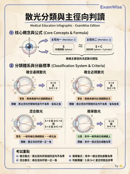 驗光生 - 散光分類與類型判斷 - AI 圖文解析預覽