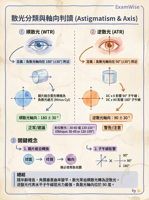 驗光生 - 散光分類與類型判斷 - AI 圖文解析預覽
