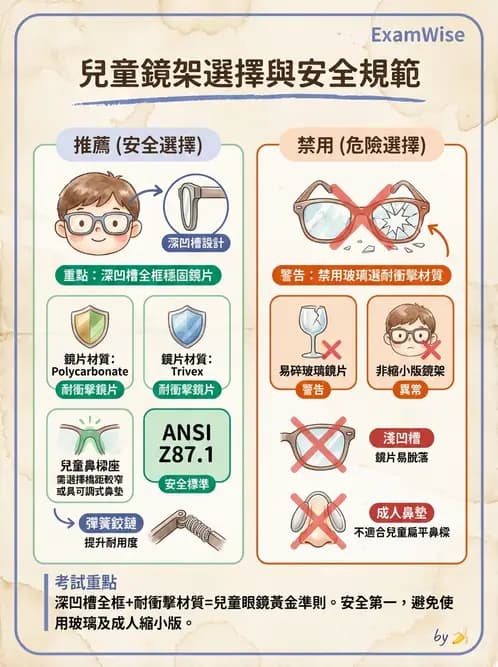 驗光生 - 鏡架材料、規格測量與特殊用途眼鏡 - AI 圖文解析預覽