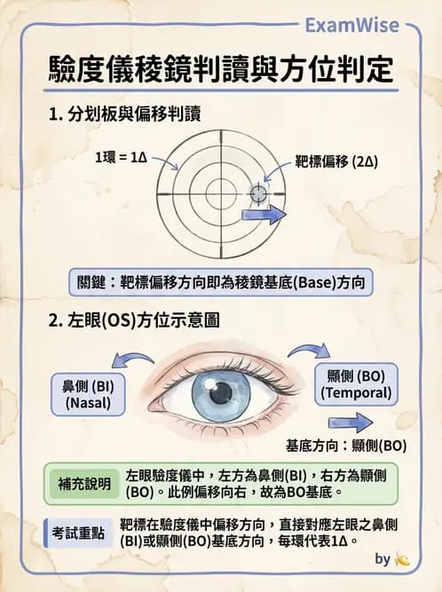 驗光生 - 驗度儀使用、PD量測與鏡框配製參數 - AI 圖文解析預覽