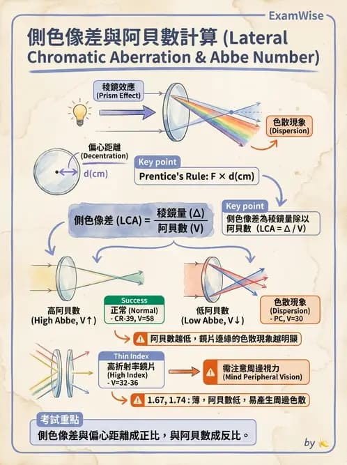 驗光生 - 普氏法則與移心稜鏡效應 - AI 圖文解析預覽