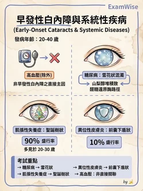 驗光生 - 青光眼與水晶體疾病 - AI 圖文解析預覽