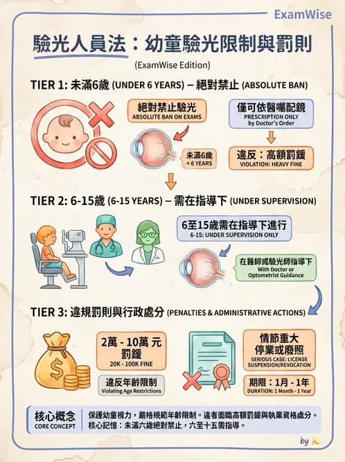 驗光生 - 執業登記、業務規範與違規罰則 - AI 圖文解析預覽