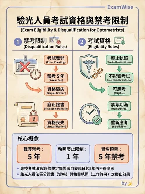 驗光生 - 驗光人員資格、倫理與繼續教育 - AI 圖文解析預覽
