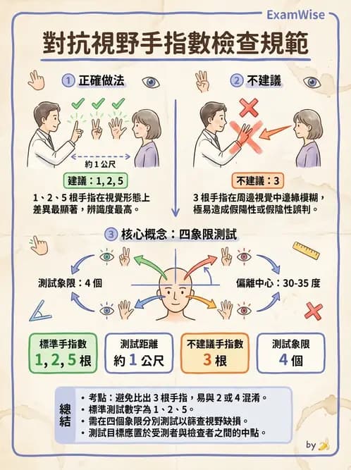 驗光生 - 針孔視力、色覺與視野篩檢 - AI 圖文解析預覽