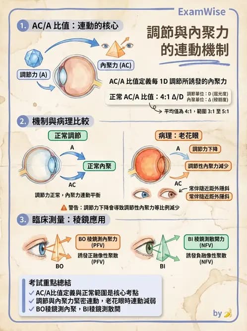 驗光生 - 調節機制與幅度量測原理 - AI 圖文解析預覽