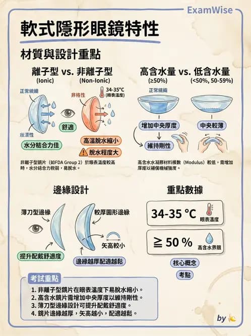 驗光生 - 軟式鏡片設計原理與散光鏡片驗配 - AI 圖文解析預覽