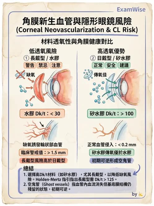驗光生 - 角膜缺氧與結構性變化 - AI 圖文解析預覽