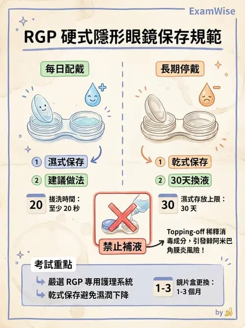驗光生 - 隱形眼鏡護理操作與患者衛教 - AI 圖文解析預覽