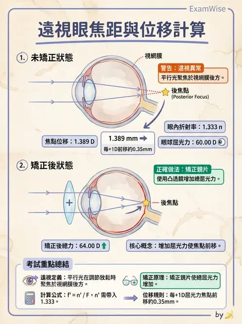 驗光生 - 屈光不正基礎:近視、遠視與視網膜影像 - AI 圖文解析預覽