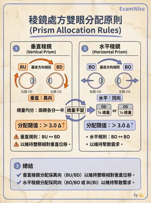 驗光生 - 稜鏡基本原理與光學 - AI 圖文解析預覽