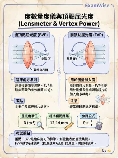 驗光生 - 驗度儀使用、PD量測與鏡框配製參數 - AI 圖文解析預覽