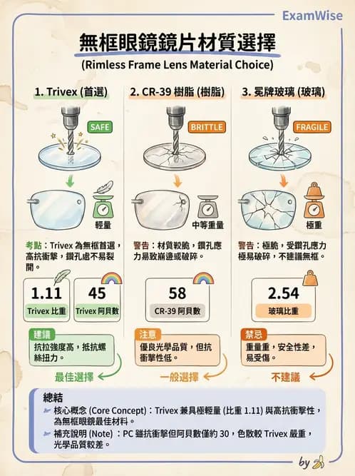 驗光生 - 鏡片材質特性與光學性質 - AI 圖文解析預覽