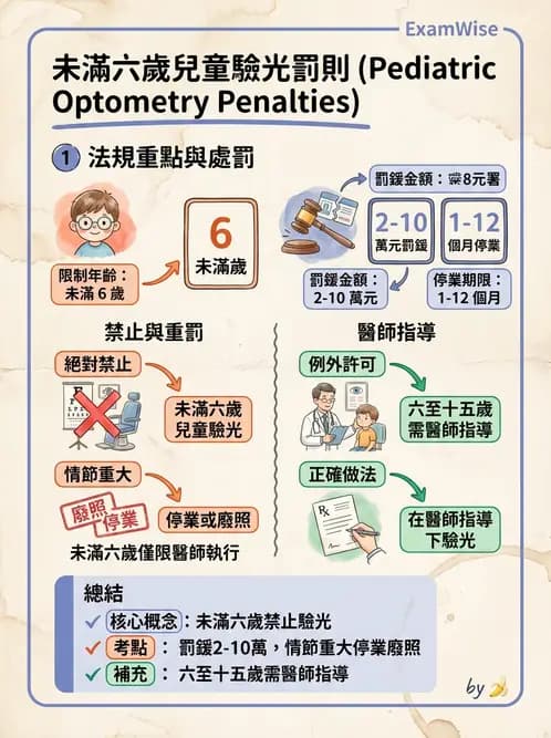 驗光生 - 執業登記、業務規範與違規罰則 - AI 圖文解析預覽
