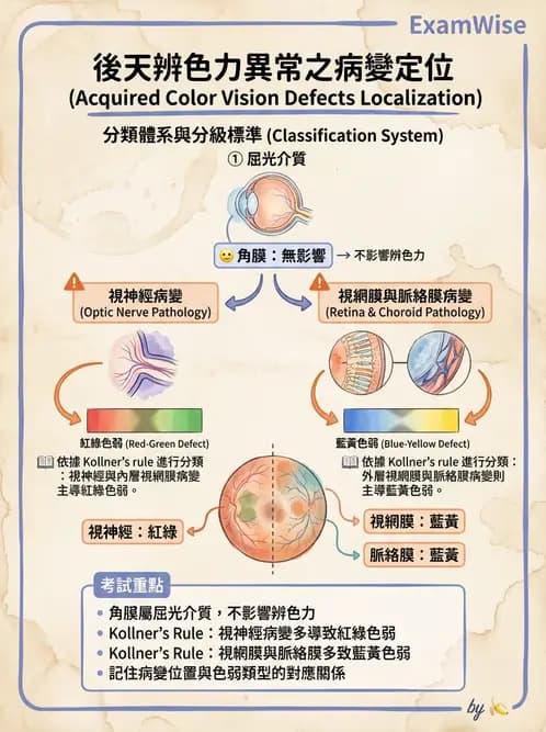 驗光生 - 針孔視力、色覺與視野篩檢 - AI 圖文解析預覽