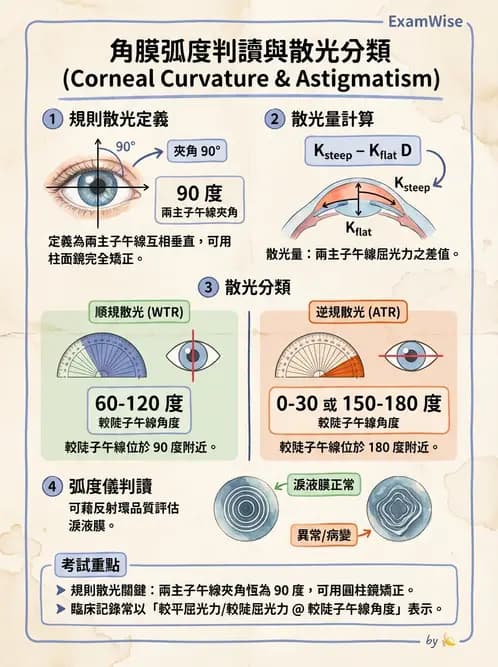 驗光生 - 角膜弧度與地形圖檢查 - AI 圖文解析預覽
