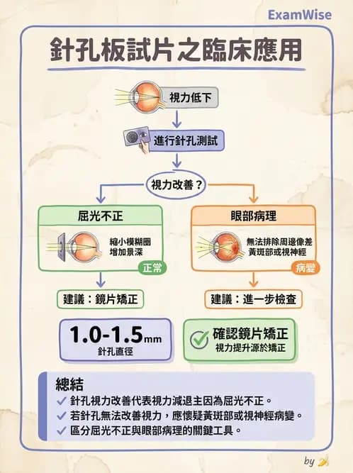 驗光生 - 球面度數確認與紅綠測試 - AI 圖文解析預覽
