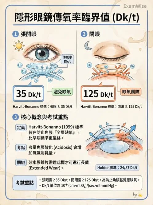 驗光生 - 鏡片材質特性與透氧性 - AI 圖文解析預覽