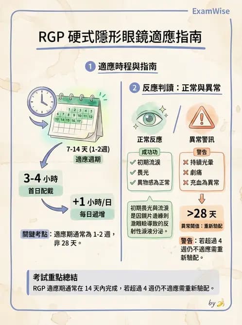 驗光生 - 硬式隱形眼鏡驗配原則與臨床決策 - AI 圖文解析預覽