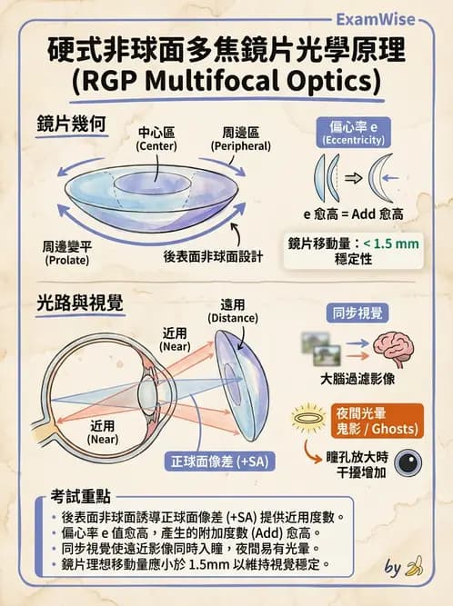 驗光生 - 老花隱形眼鏡光學設計原理 - AI 圖文解析預覽