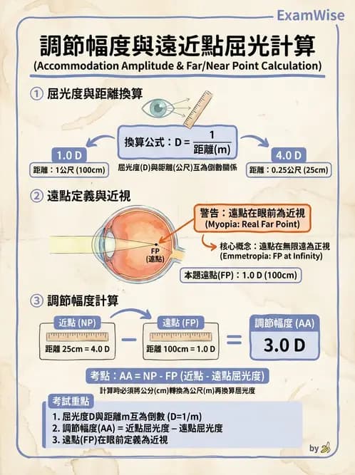 驗光生 - 調節、老花眼與臨床眼光學應用 - AI 圖文解析預覽