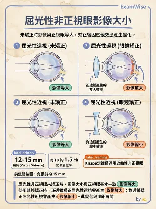驗光生 - 屈光不正基礎:近視、遠視與視網膜影像 - AI 圖文解析預覽