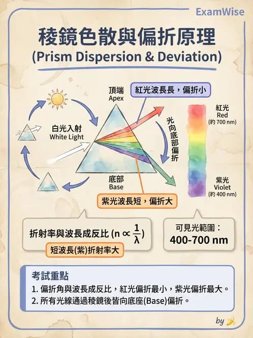 驗光生 - 偏振光、色散與色像差 - AI 圖文解析預覽