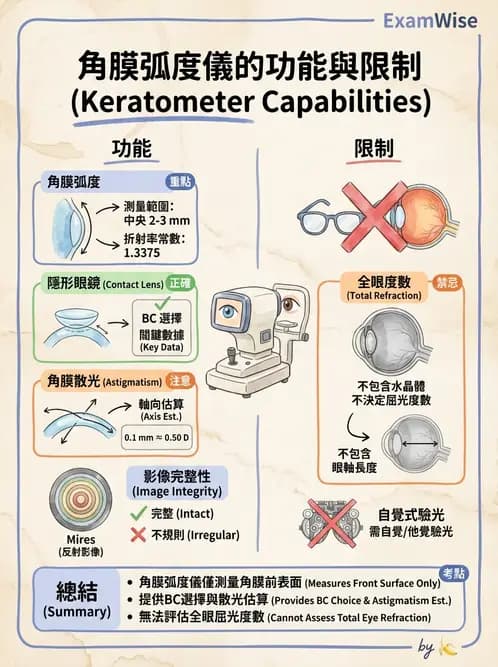 驗光生 - 角膜弧度與地形圖檢查 - AI 圖文解析預覽