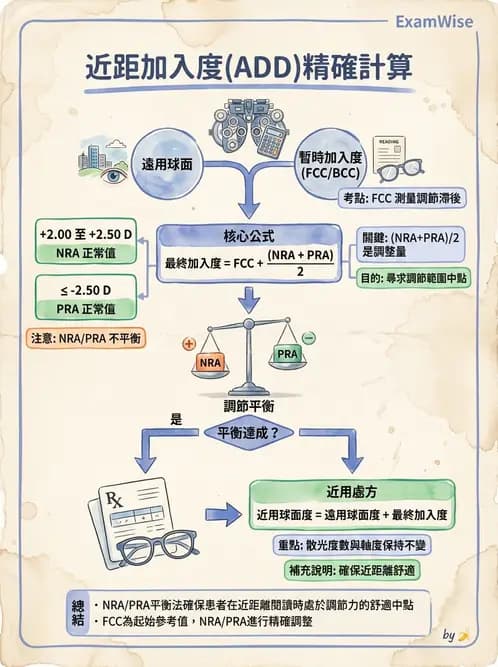 驗光生 - 近用加入度評估與處方計算 - AI 圖文解析預覽