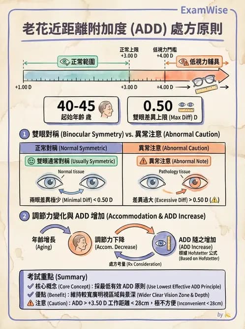 驗光生 - 近用加入度評估與處方計算 - AI 圖文解析預覽