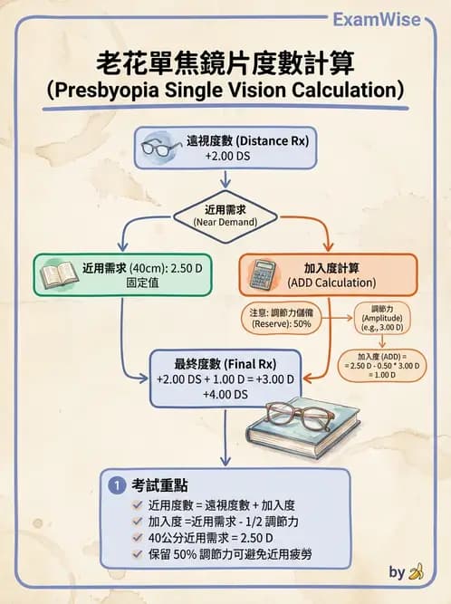 驗光生 - 近用加入度評估與處方計算 - AI 圖文解析預覽