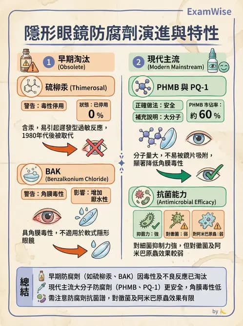 驗光生 - 隱形眼鏡護理液成分與防腐劑 - AI 圖文解析預覽